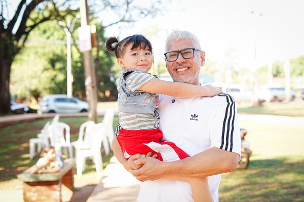Rigo Chamorro recorriendo los barrios de Ciudad del Este